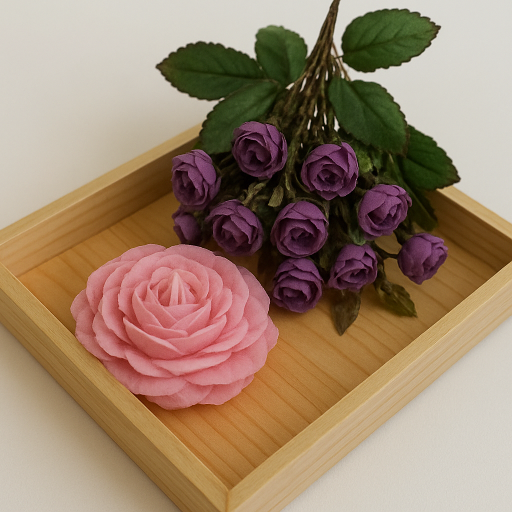 Luxury Handcrafted Peony Soy Wax Candles – Multi-Color & Multi-Fragrance Set of 4