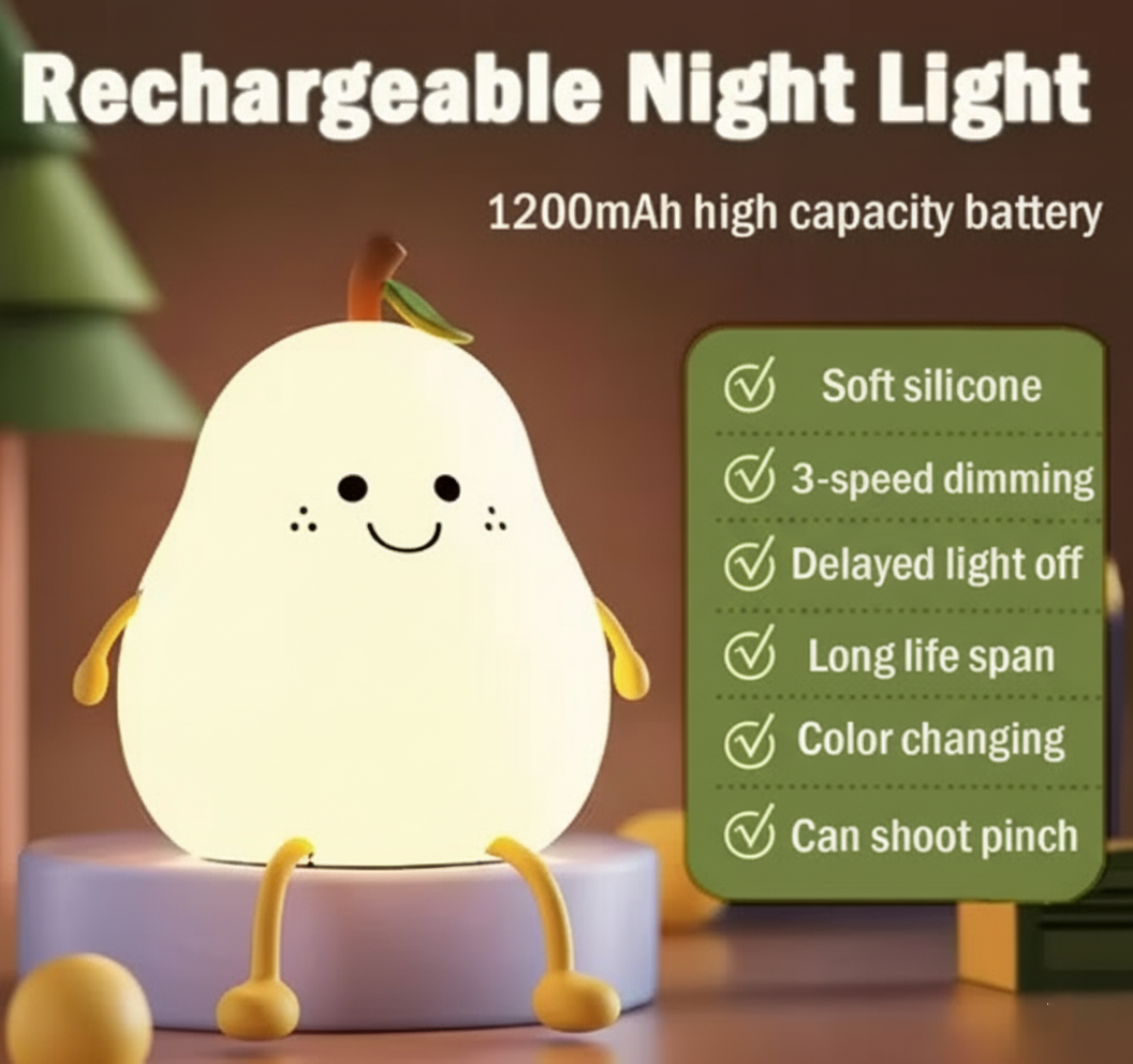 Cute Pear Night Lamp