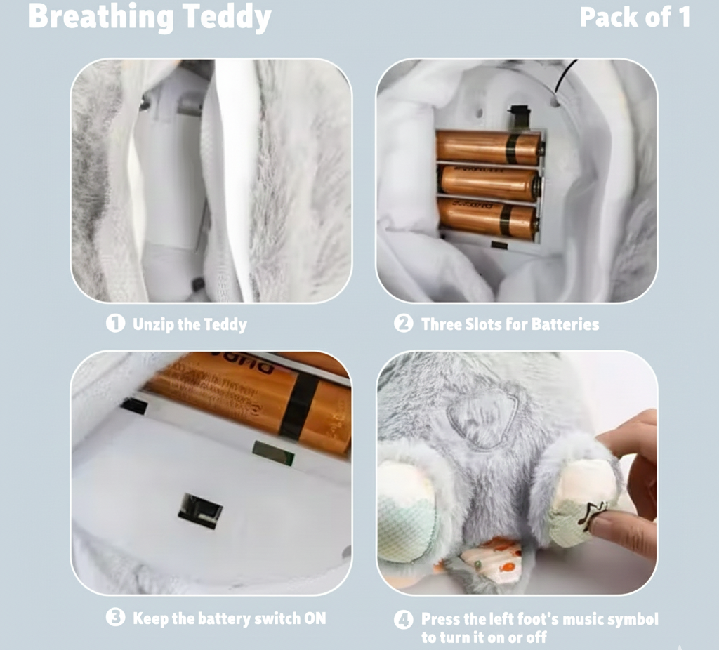 Breathing Soft Teddy Bear