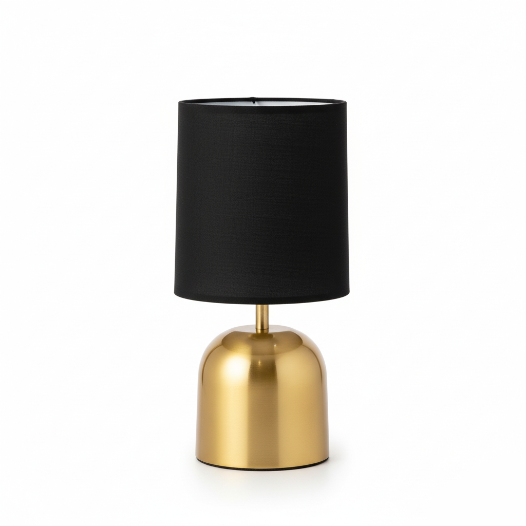 Silver Shot LED Table Lamp (Nickel + Warm Grey) Metal Base