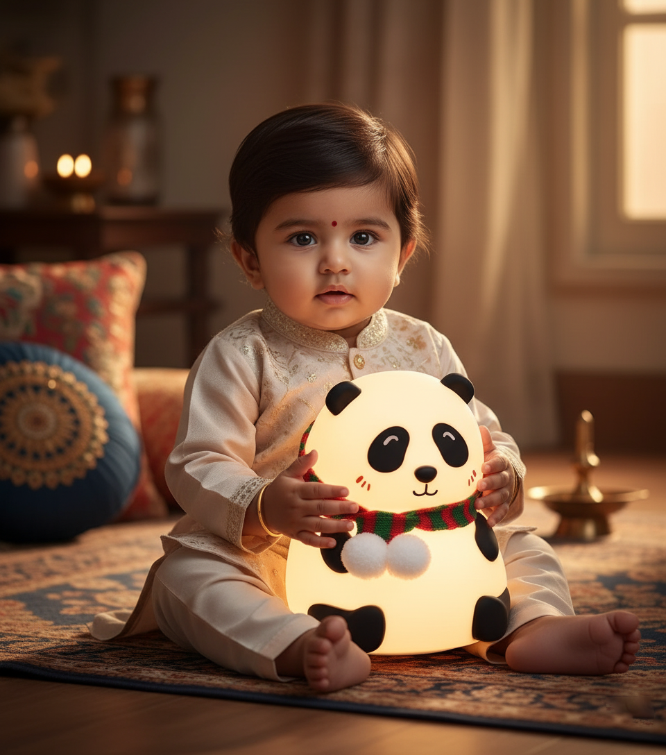 Silicone Panda Night Lamp – Soft, Cute & Safe Light for Kids