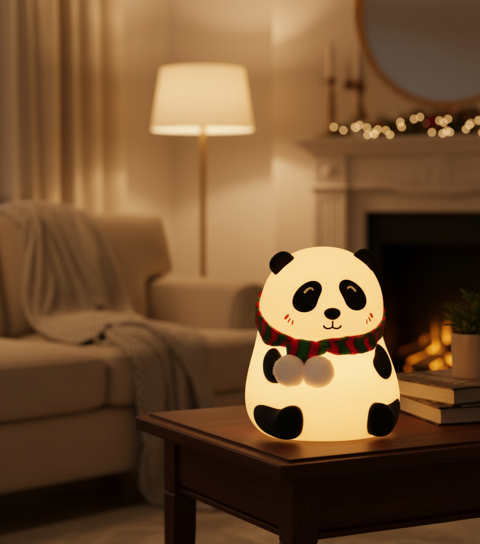 Silicone Panda Night Lamp – Soft, Cute & Safe Light for Kids