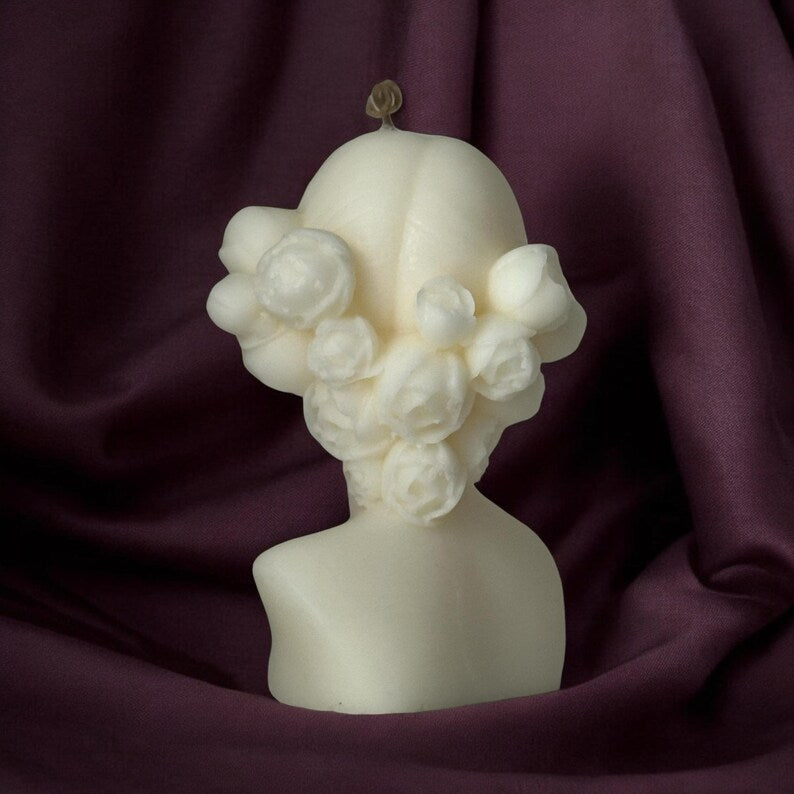 Elegant Sculpture Soy Wax Candle Set (Pack of 2) – Artistic Decorative Candles