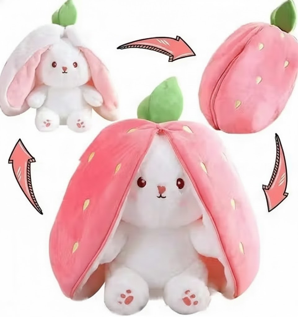 Pink Bunny Plush Toy - Cute & Versatile Stuffed doll with bunny
