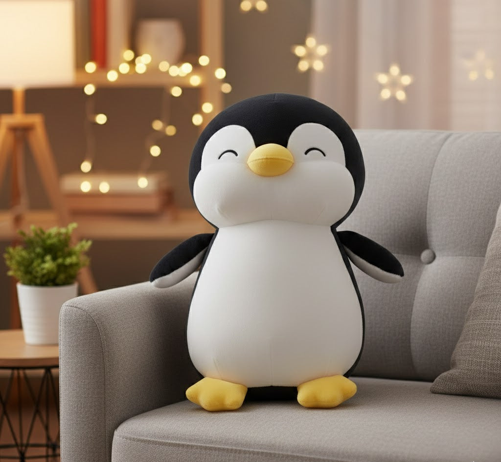 Plushies Penguin Stuffed Animal Toys, Soft Penguin Stuff Plush Doll Gift For Kids Girls Boys women / Color":black/ Size : 35 Cm/ Qty