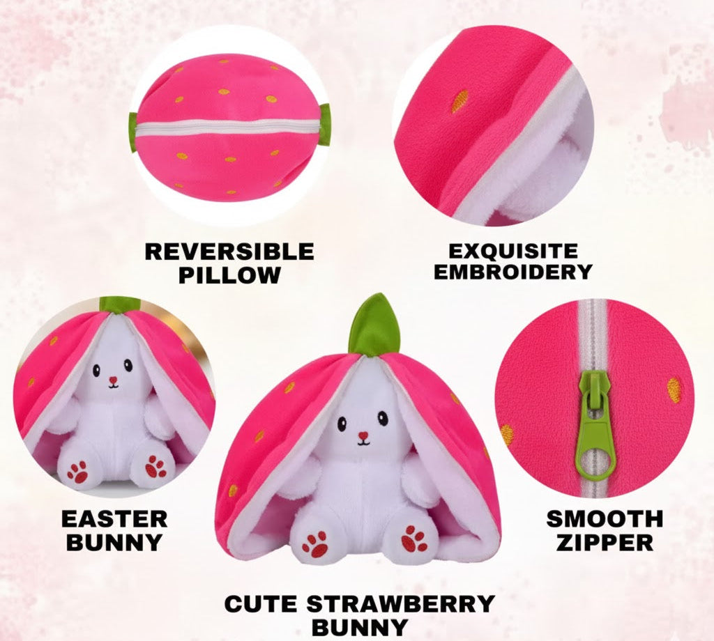 Pink Bunny Plush Toy - Cute & Versatile Stuffed doll with bunny